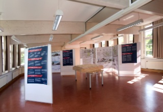 Ausstellung der Wettbewerbsarbeiten zur neuen Mitte Stellingen im Juli 2014