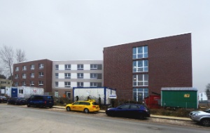 Die neu gebaute Seniorenwohnanlage in der Jütländer Allee auf dem Gelände des ehemaligen Alten Eichen Krankenhauses.