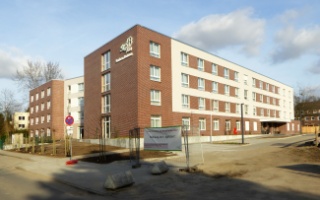 Das Senioren Zentrum in der Jütländer Allee ist im März fast fertig