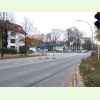 Kieler Strasse Richtung Hamburg, die Linksabbiegerspur ist gesperrt