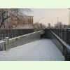 Fußgänger- und Fahrradtunnel A7 AS-Stellingen im Winter zugeschneit und nicht gestreut