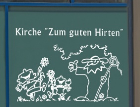 Kirchenfenster >Zum guten Hirten<